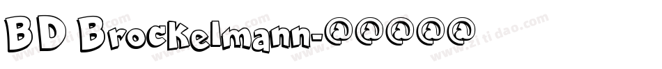 BD Brockelmann字体转换